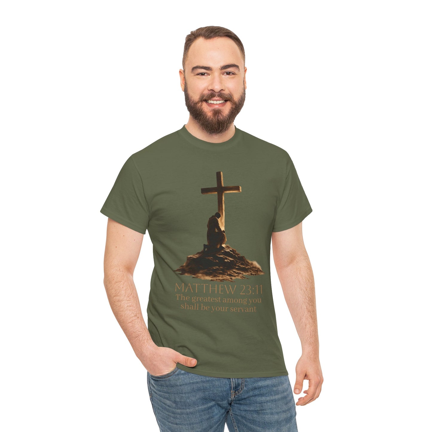 Humble Servant - Men's Christian T-Shirt (Front Design)