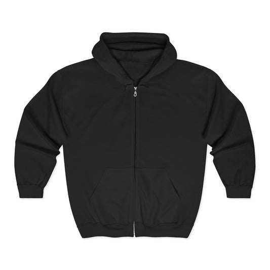 Anchored Journey – Men’s Classic Plain Zip-Up Hoodie (Light Label)