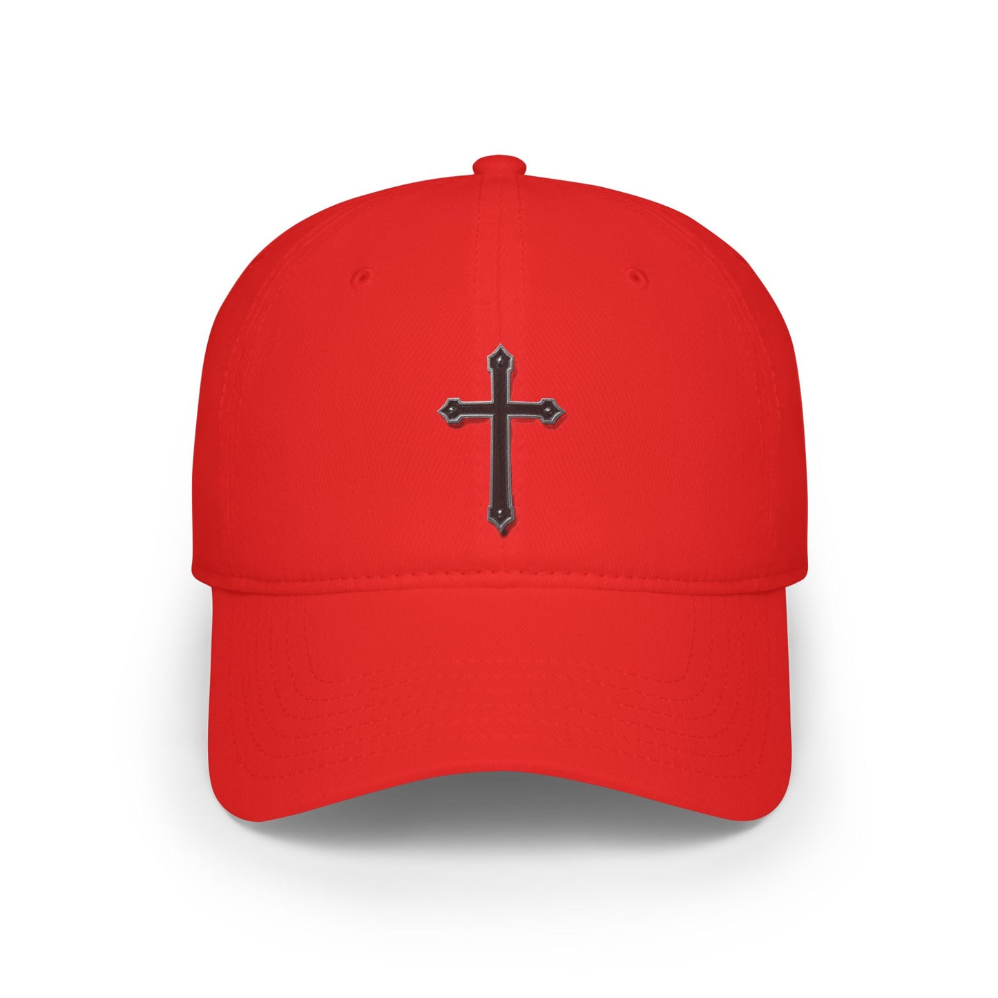 Warrior’s Black Cross Low Profile Christian Baseball Hat | Ephesians 6:11