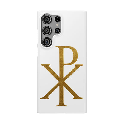 White Chi Rho Snap Case for Samsung – Guiding Light