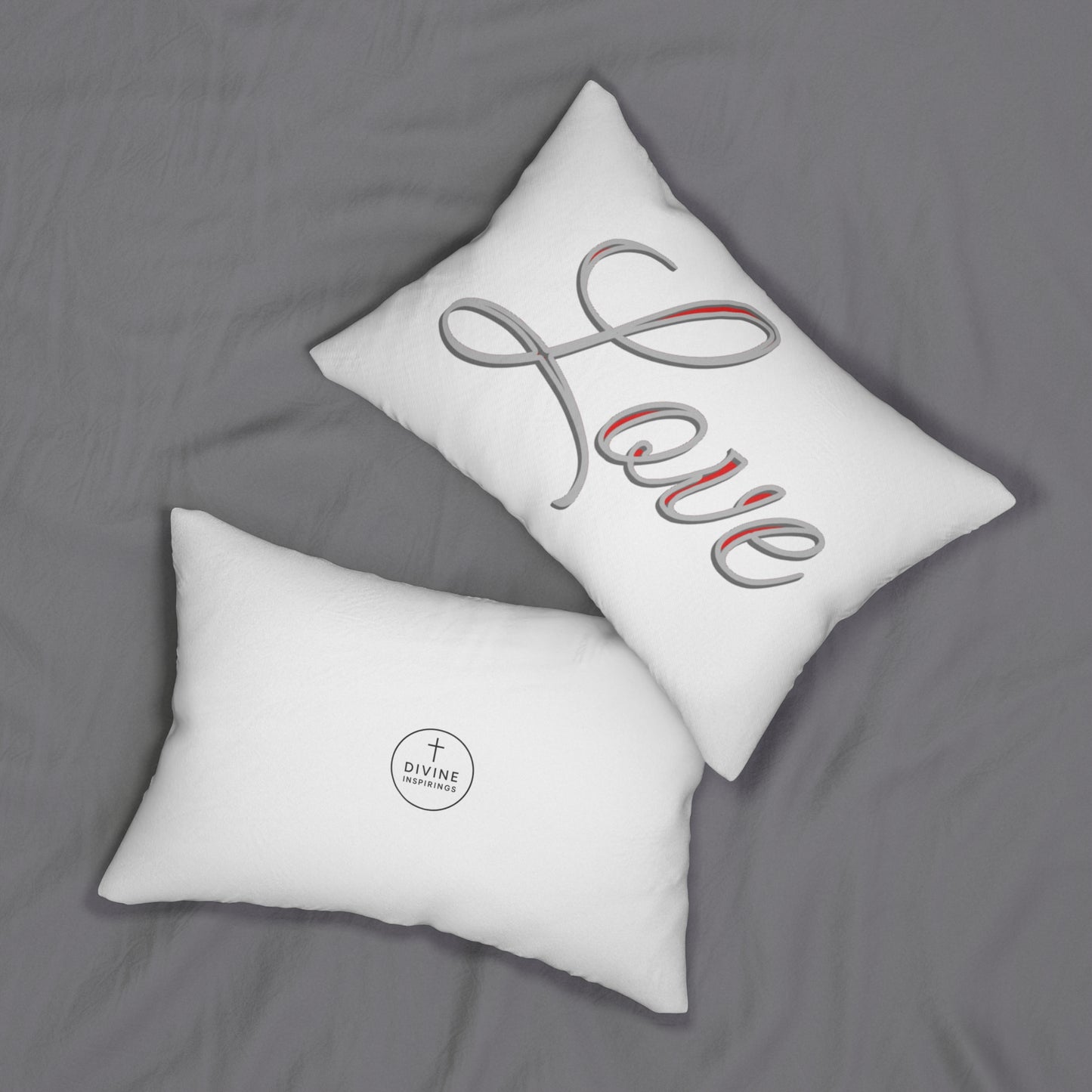 Love Lumbar Pillow – Inspirational Comfort for Home