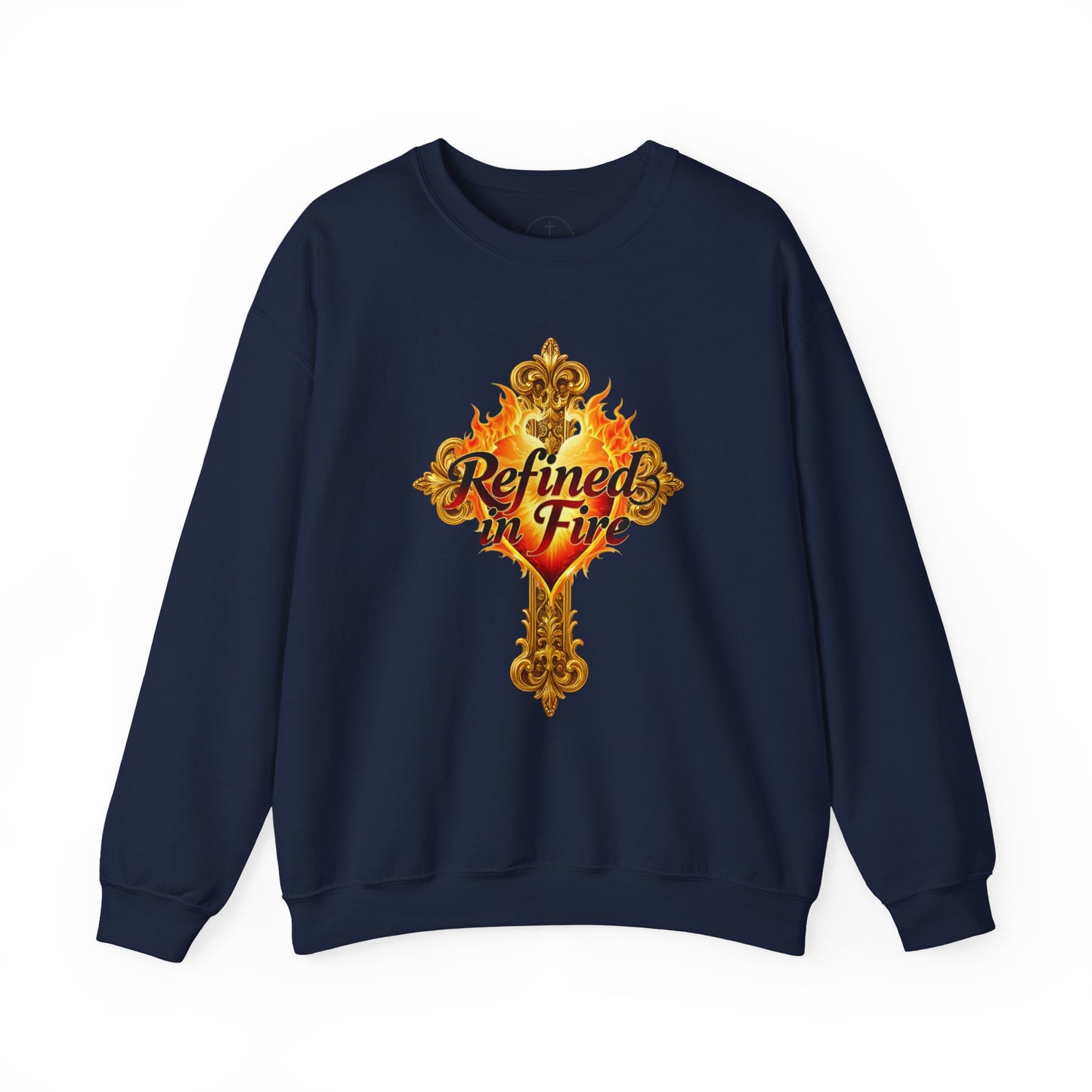 Refined in Fire - Men's Ornate Christian Sweatshirt