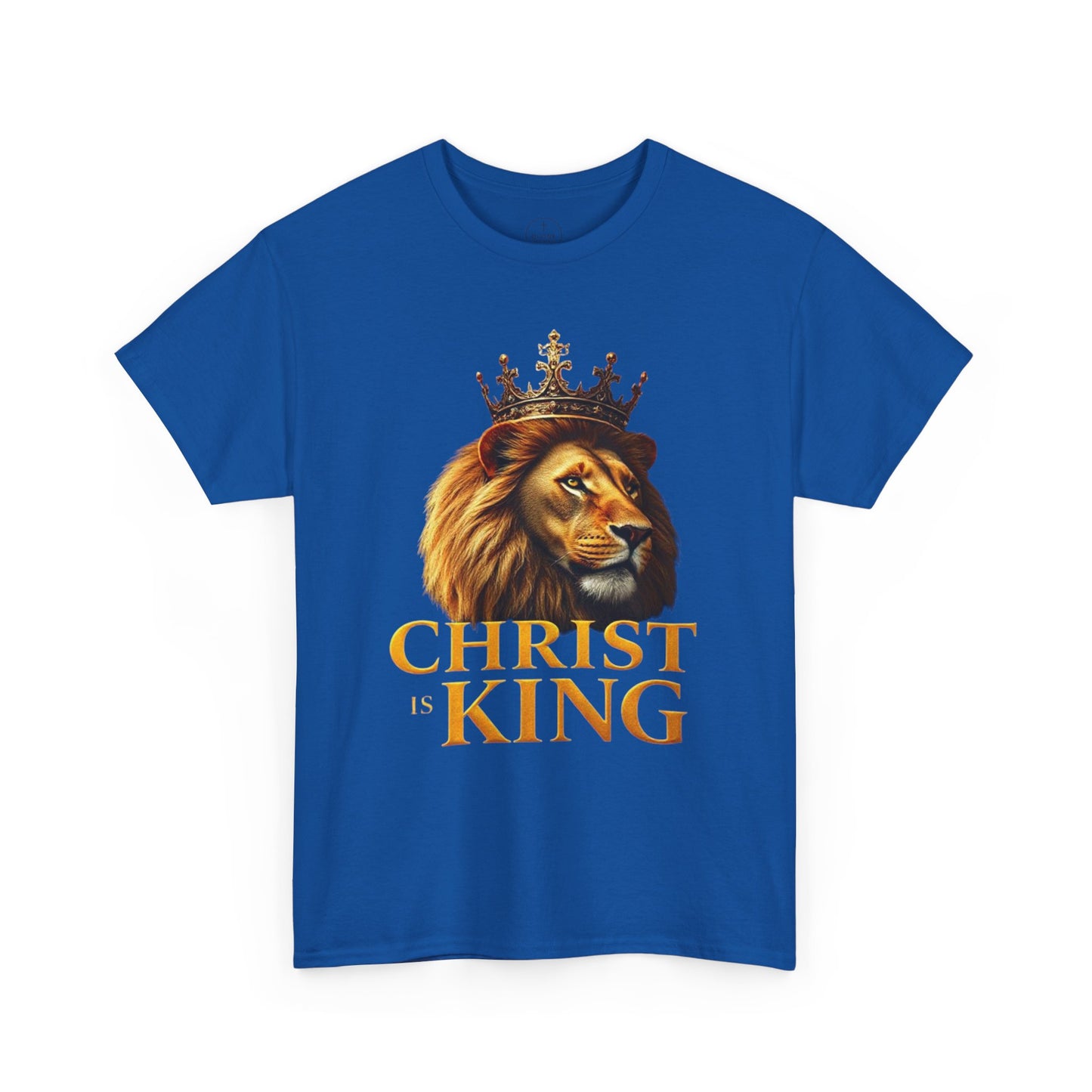 Christ Is King – Lion & Cross Men’s Christian Tee