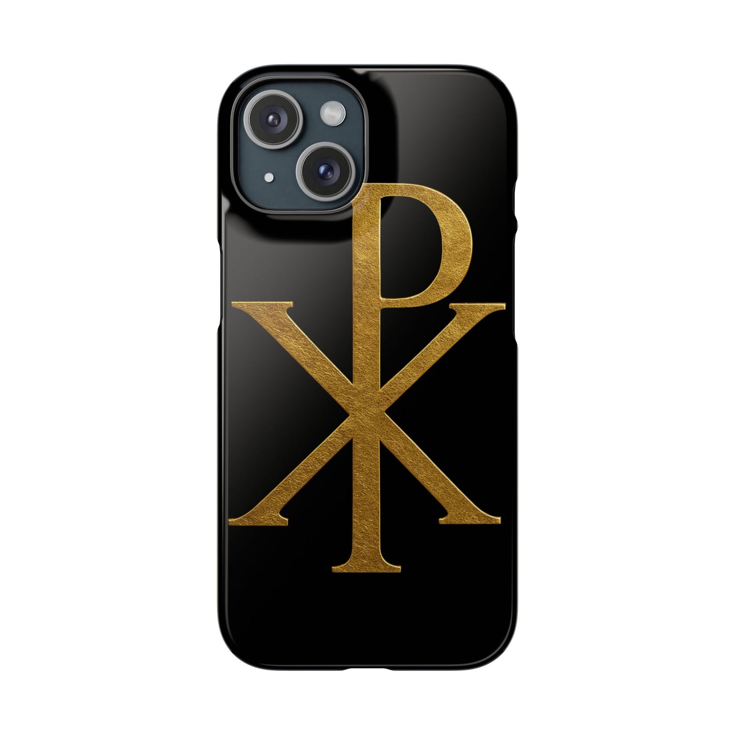 Black Chi Rho Snap Case for iPhone – The Way, Truth & Life