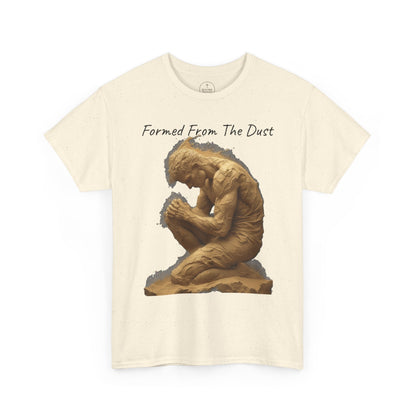 Formed from the Dust | Men’s Christian T-Shirt with Genesis 2:7 (Dark Lettering)