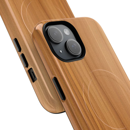 Natural Wood Grain Design - iPhone Magnetic Tough Case