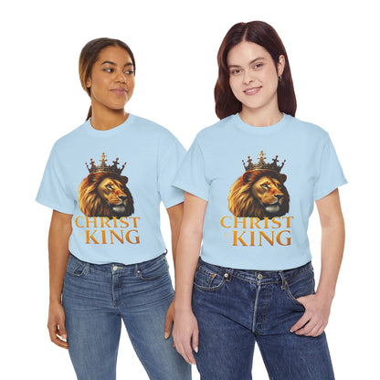 Christ Is King – Lion & Cross Women’s Christian Tee