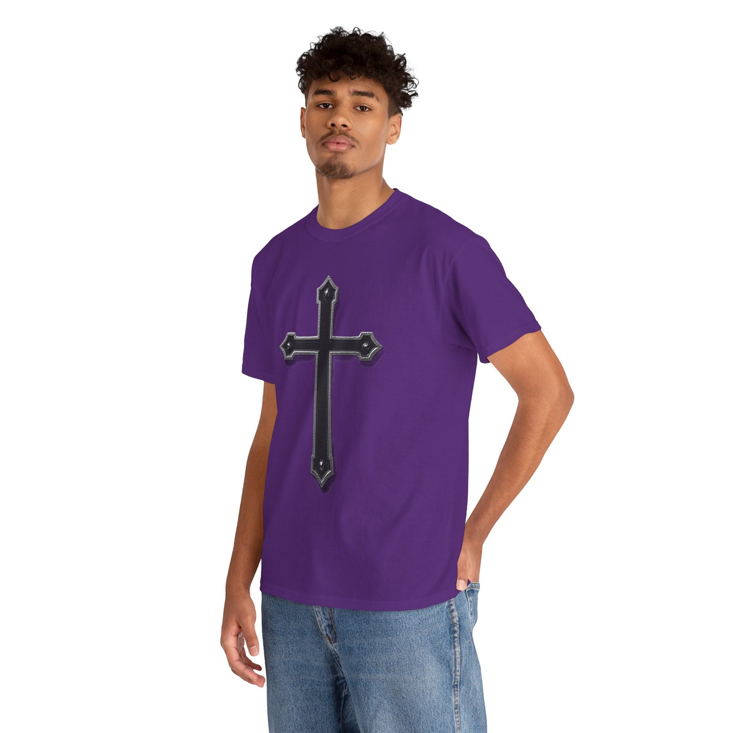 Black Cross Men’s Christian T-Shirt