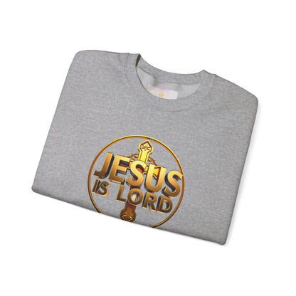 Romans 10:9 Inspired Christian Sweater – Declare Jesus Is Lord & He Is Risen (Dark Lettering)