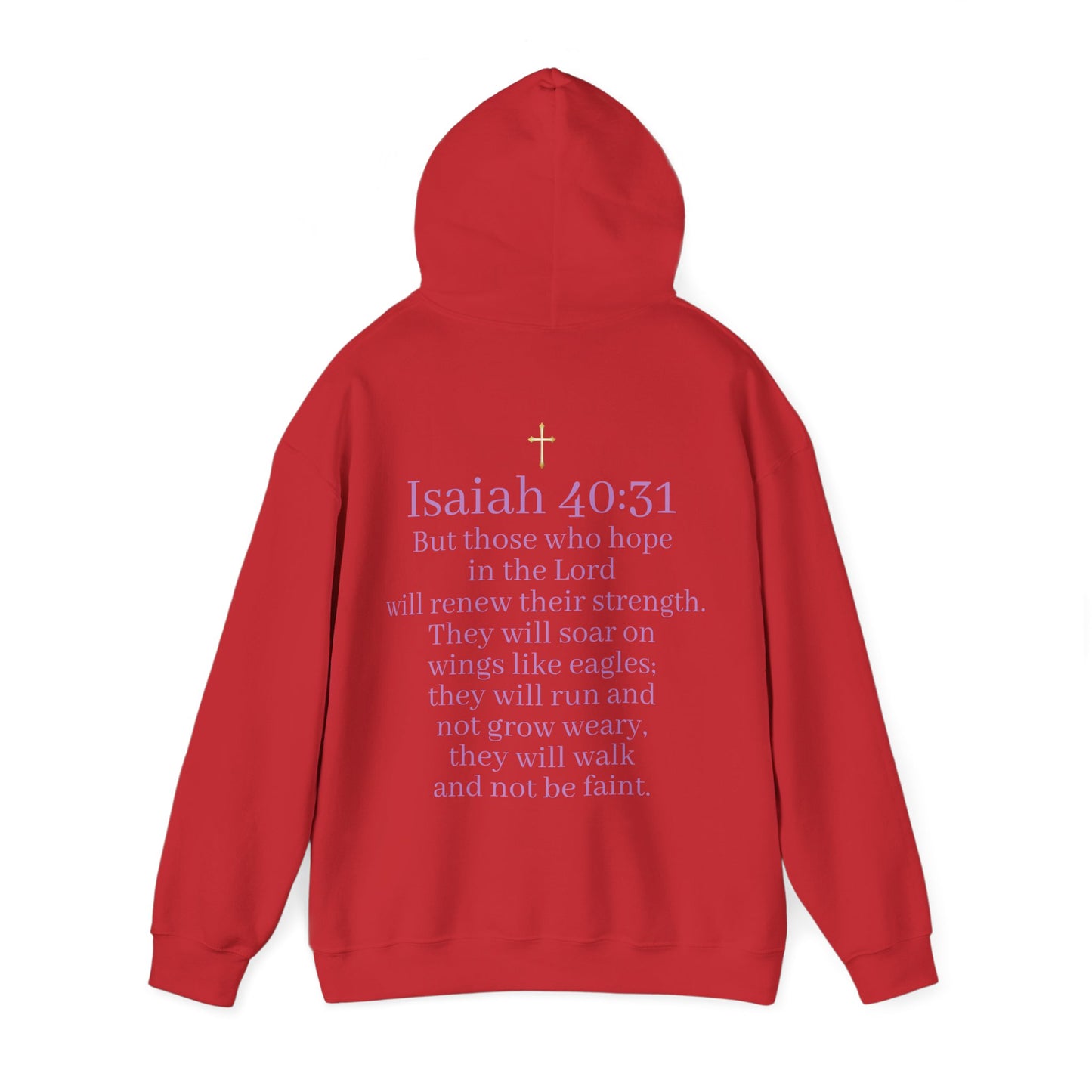 Men’s “Hope” Hoodie – Bold Scripture Pullover | Isaiah 40:31