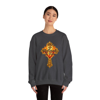 Refined in Fire - Women's Ornate Christian Sweatshirt
