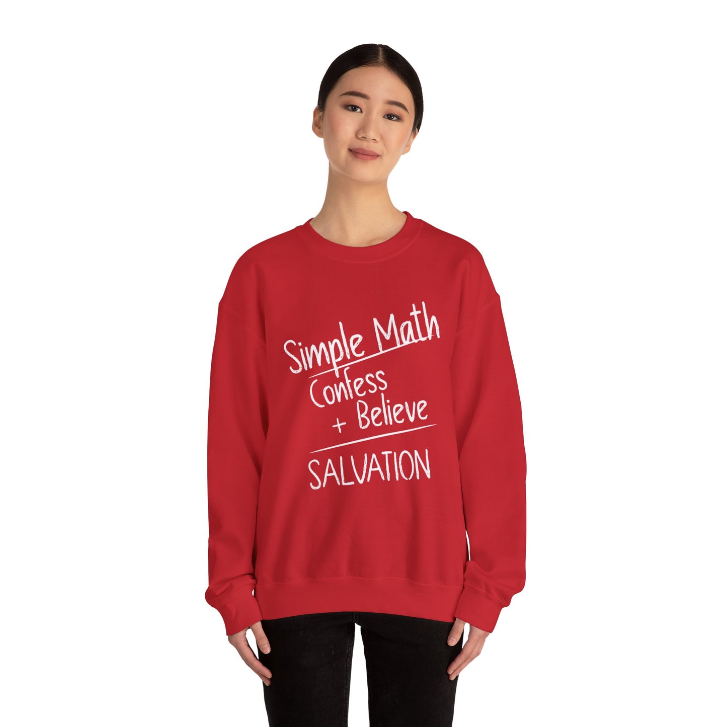 Simple Math Women’s Christian Sweatshirt (White Chalk)