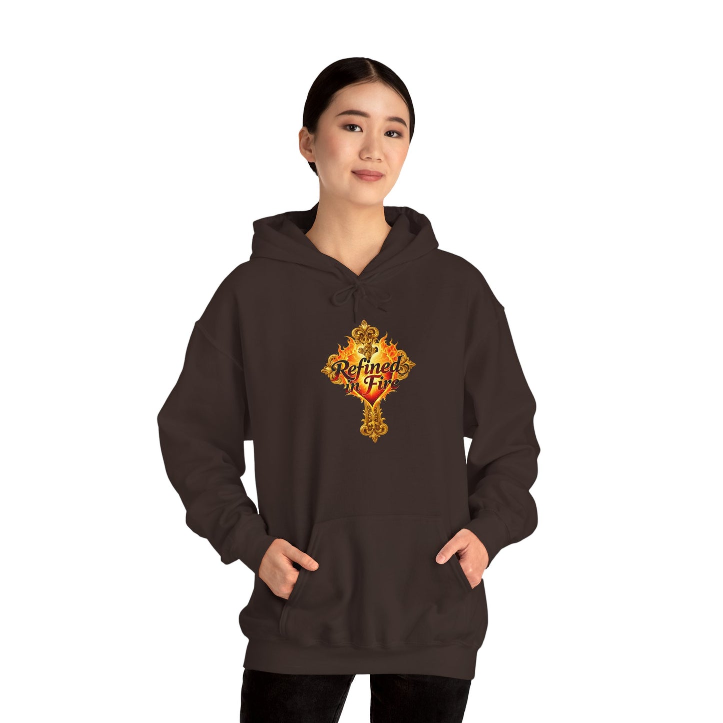 Refined by Fire - Women's Ornate Christian Hoodie