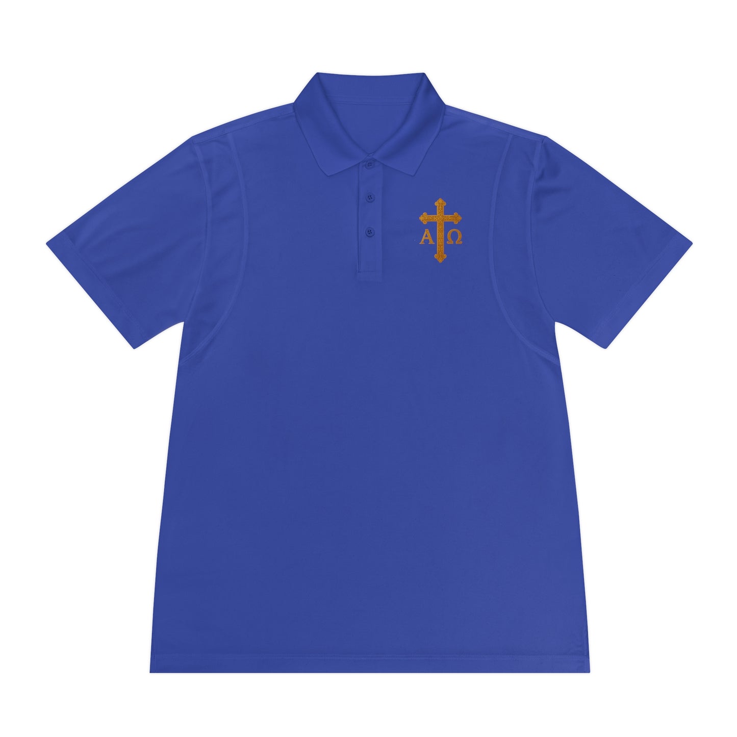 Men’s Alpha & Omega Polo Shirt – Faith from Beginning to End