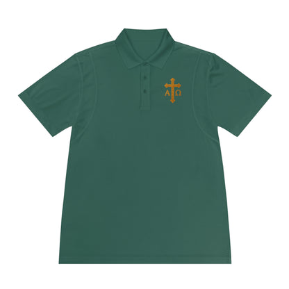 Men’s Alpha & Omega Polo Shirt – Faith from Beginning to End
