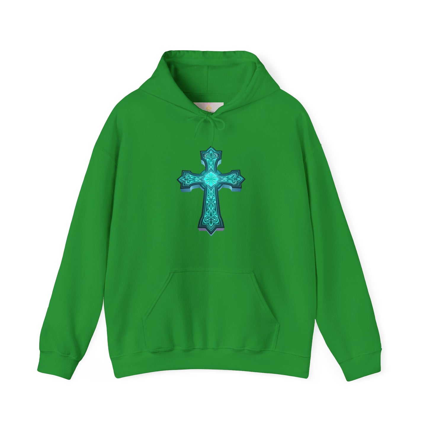 Men’s Light in the Storm Hoodie – Luminous Cross Design