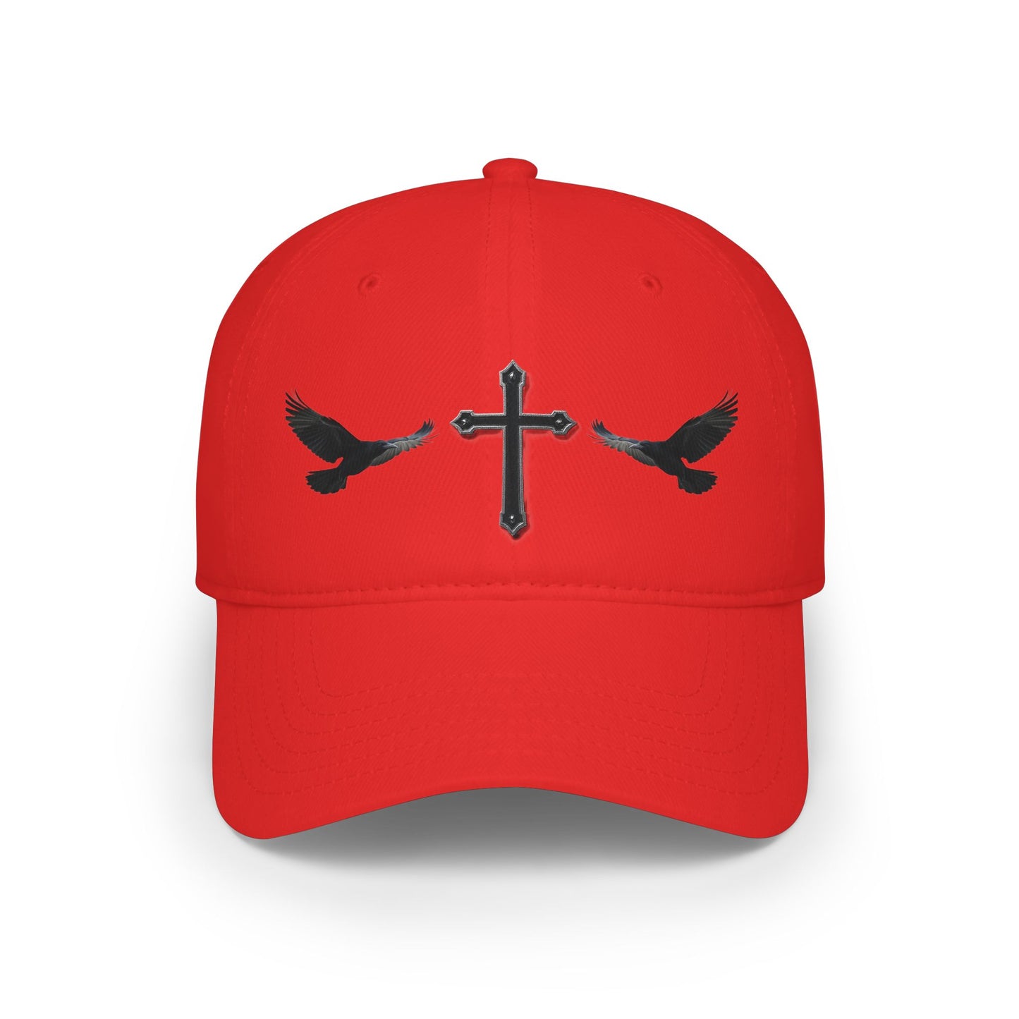 Black Crows & Cross Christian Cap