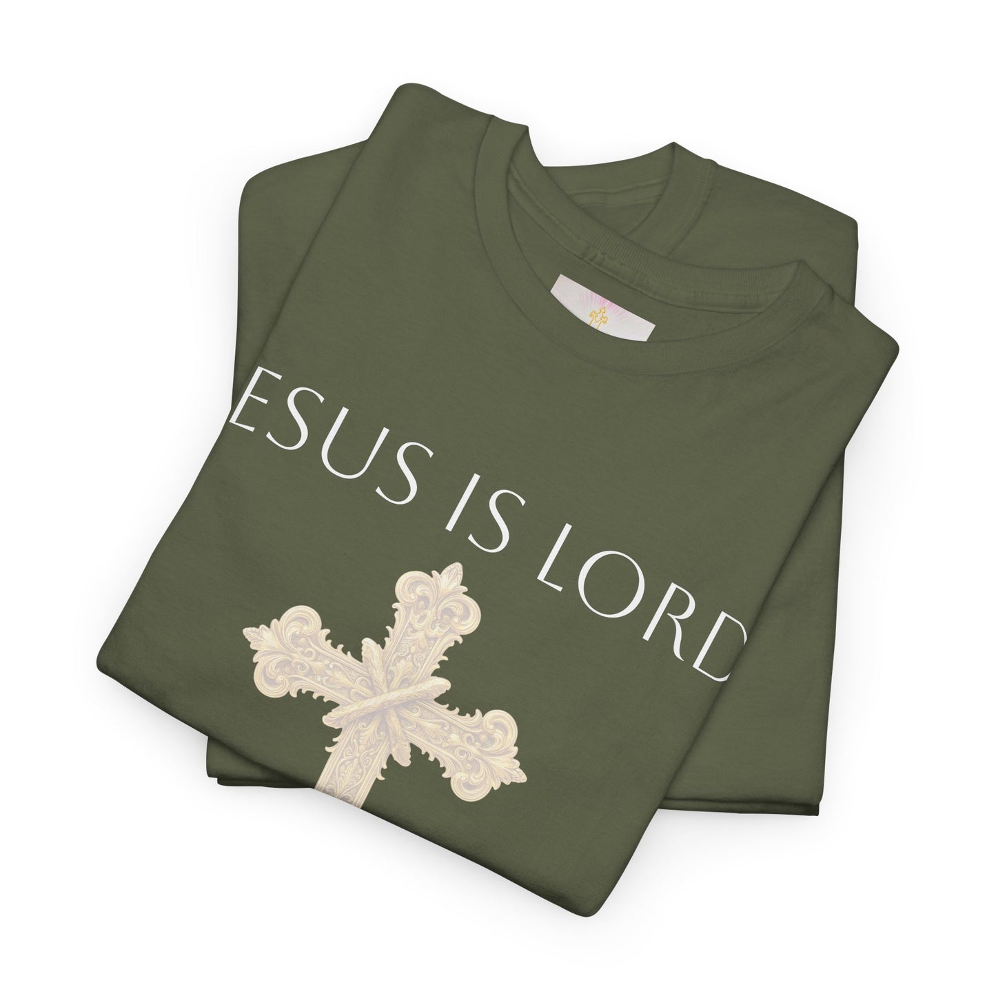Jesus is Lord - Christian Women's Tee (White Lettering)