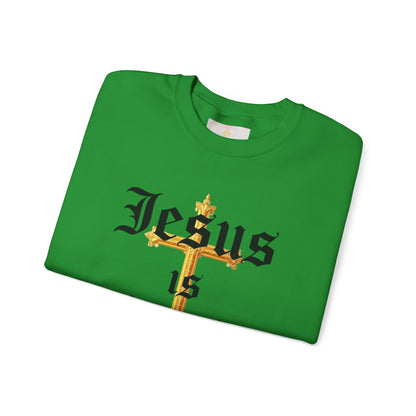 Men’s “Jesus is Lord” Christian Sweatshirt – Bold Faith Statement Pullover