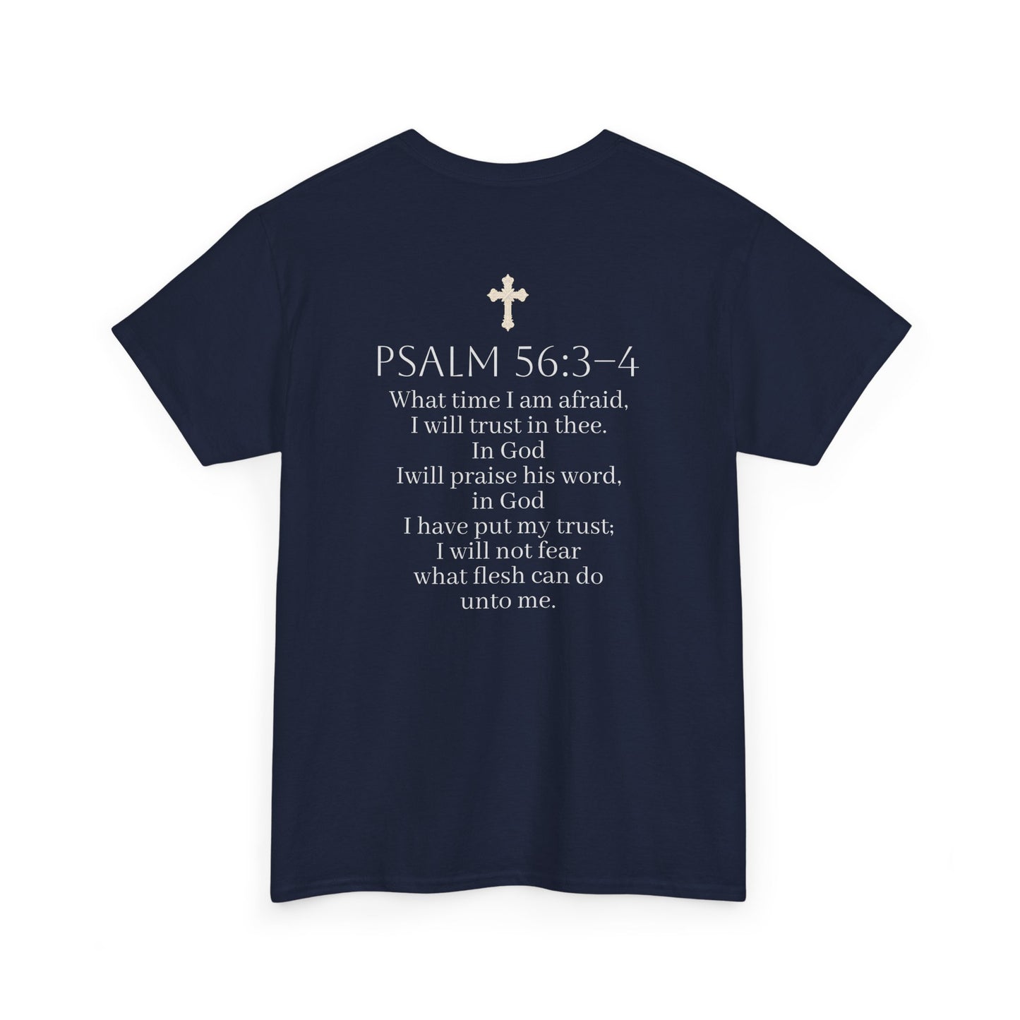 In God We Trust | Men’s Christian T-Shirt with Scripture Back Print