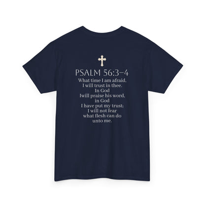 In God We Trust | Men’s Christian T-Shirt with Scripture Back Print