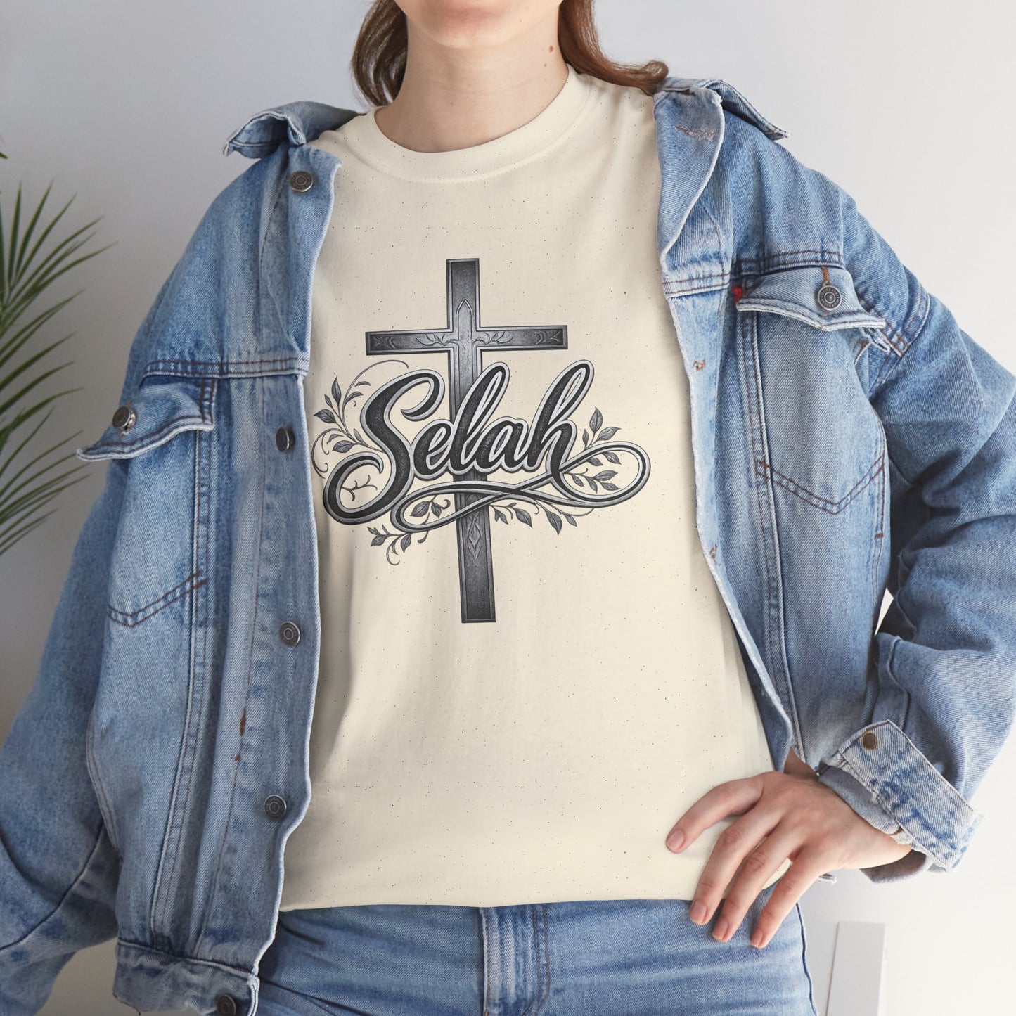 Selah Cross Tee — Men's Christian T‑Shirt