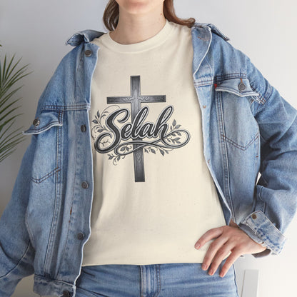 Selah Cross Tee — Men's Christian T‑Shirt