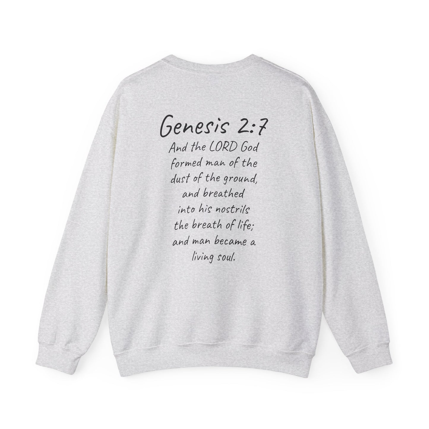 Formed from the Dust | Men’s Christian Sweatshirt with Genesis 2:7