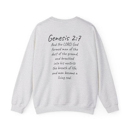 Formed from the Dust | Men’s Christian Sweatshirt with Genesis 2:7
