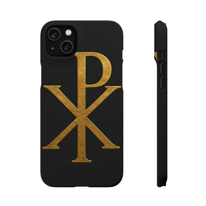 Black Chi Rho Snap Case for iPhone – The Way, Truth & Life