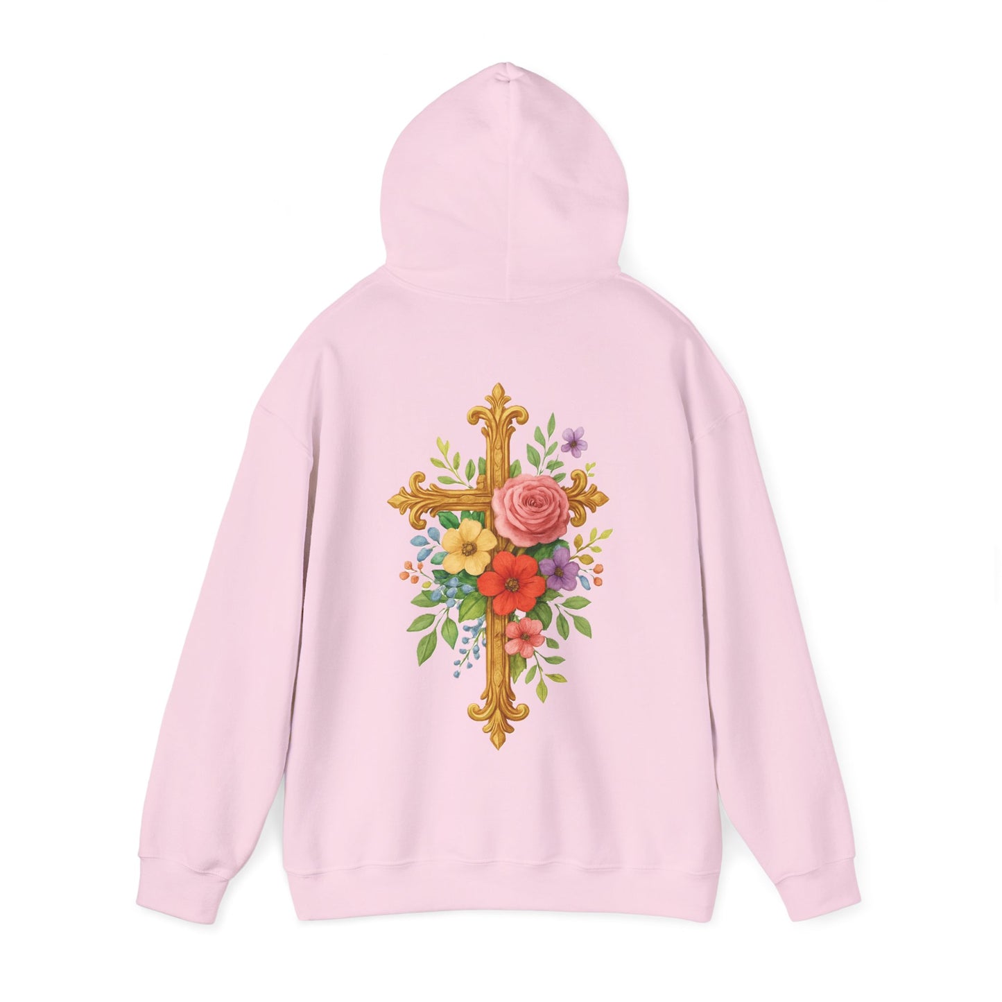 Floral Cross Women’s Hoodie – Wrapped in His Love