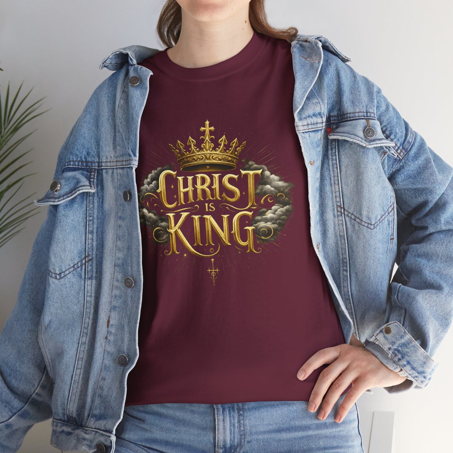 Christ is King Crowned - Women's Christian T-Shirt