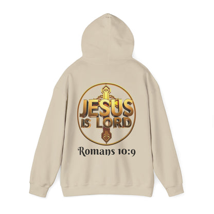 Jesus Is Lord Christian Hoodie – Men’s Bold Faith Streetwear (Dark Lettering)
