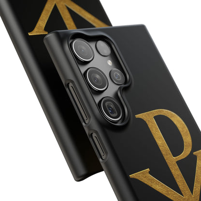 Our Eternal Hope in Christ - Black Chi Rho Snap Case for Samsung