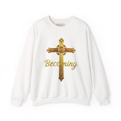 Becoming Men’s Faith Sweatshirt – Dark Lettering (Philippians 1:6)