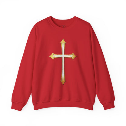 Gold Cross Men's Christian Sweatshirt