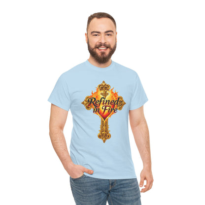 Refined in Fire — Men's Ornate Christian T-Shirt