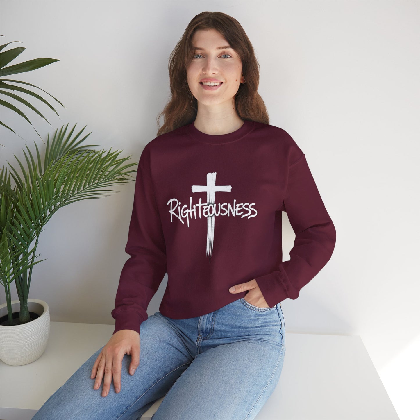 Righteousness - Women's Christian Sweatshirt (Dark Colors)