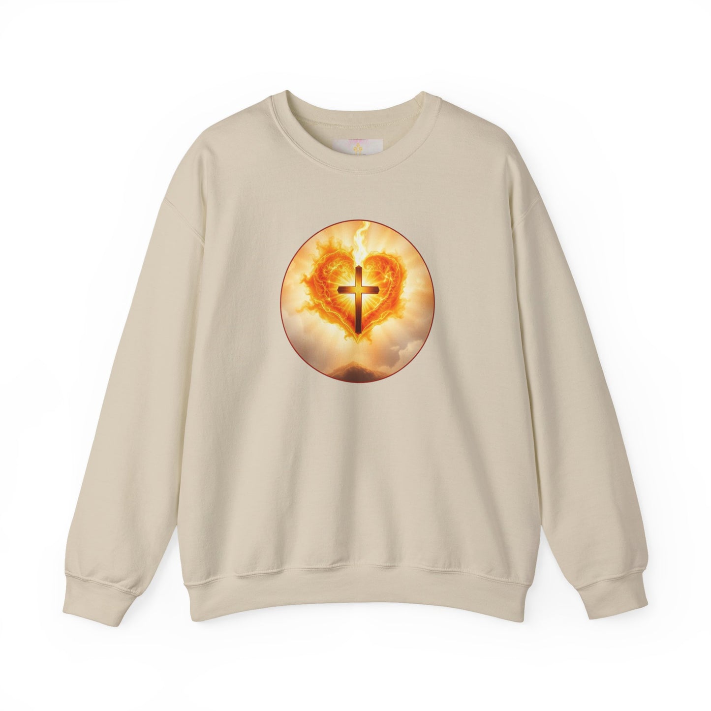 Women’s Sacred Heart Christian Sweatshirt – Symbol of Divine Love Pullover