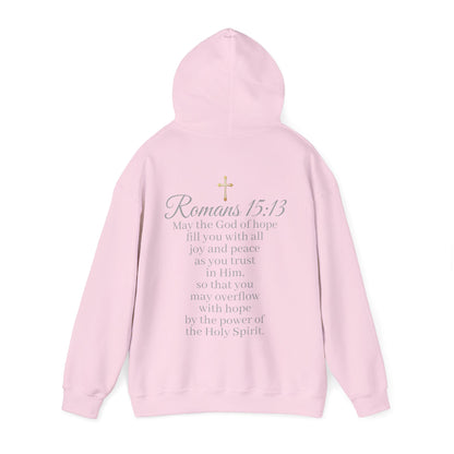 Women’s “Hope” Hoodie – Inspirational Scripture Pullover | Romans 15:13