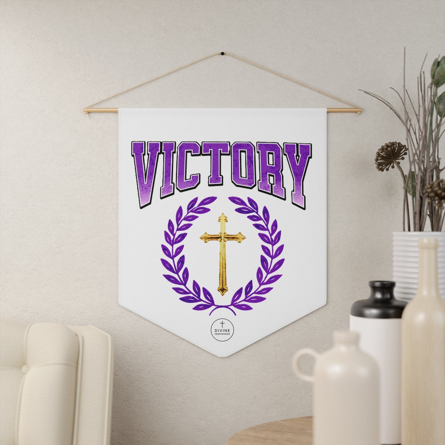 Victory Pennant Banner – Christian Varsity Wall Décor