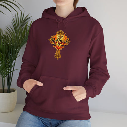 Refined by Fire - Women's Ornate Christian Hoodie