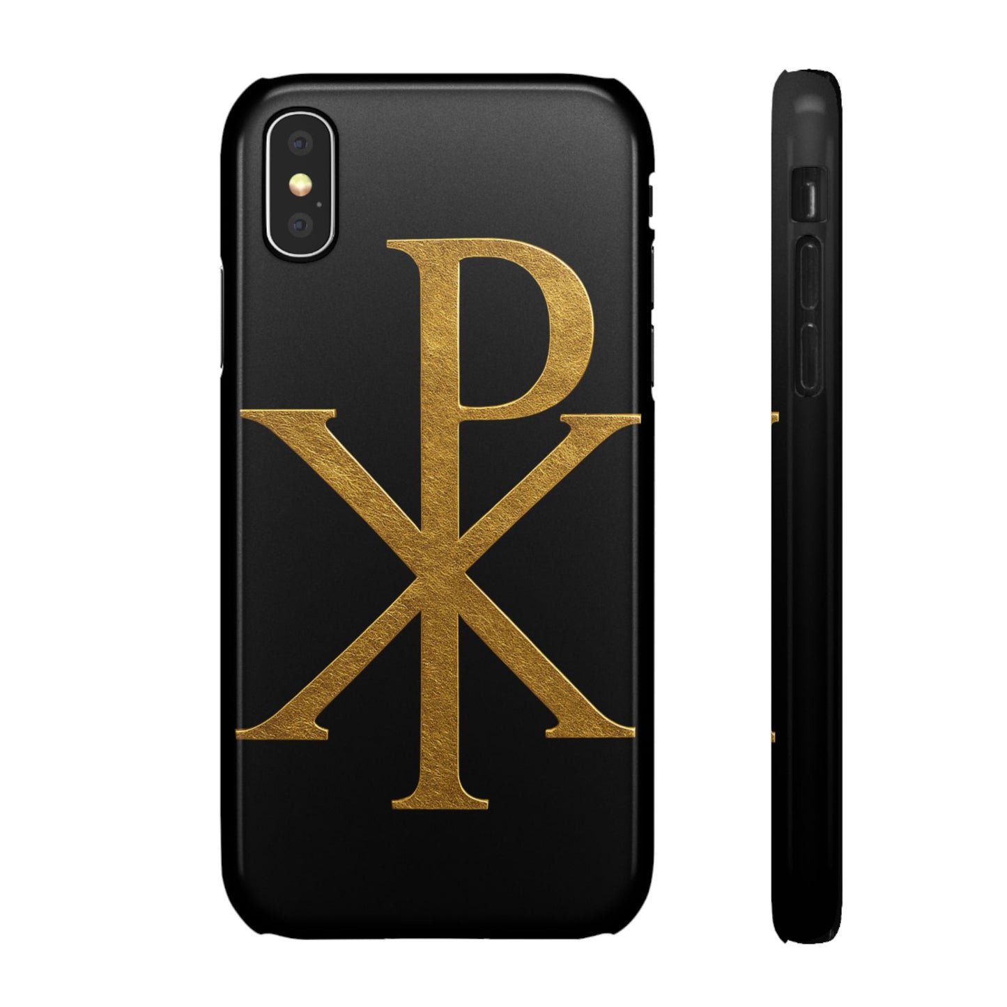 Black Chi Rho Snap Case for iPhone – The Way, Truth & Life