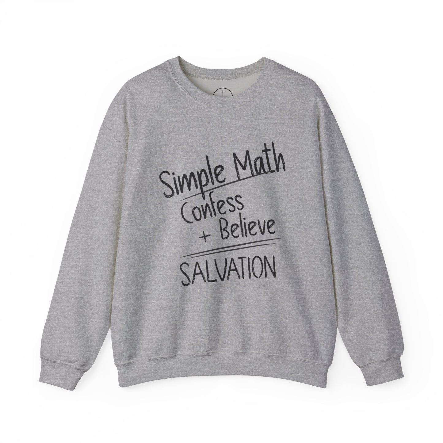 Simple Math - Men’s Christian Sweatshirt (Black Chalk)