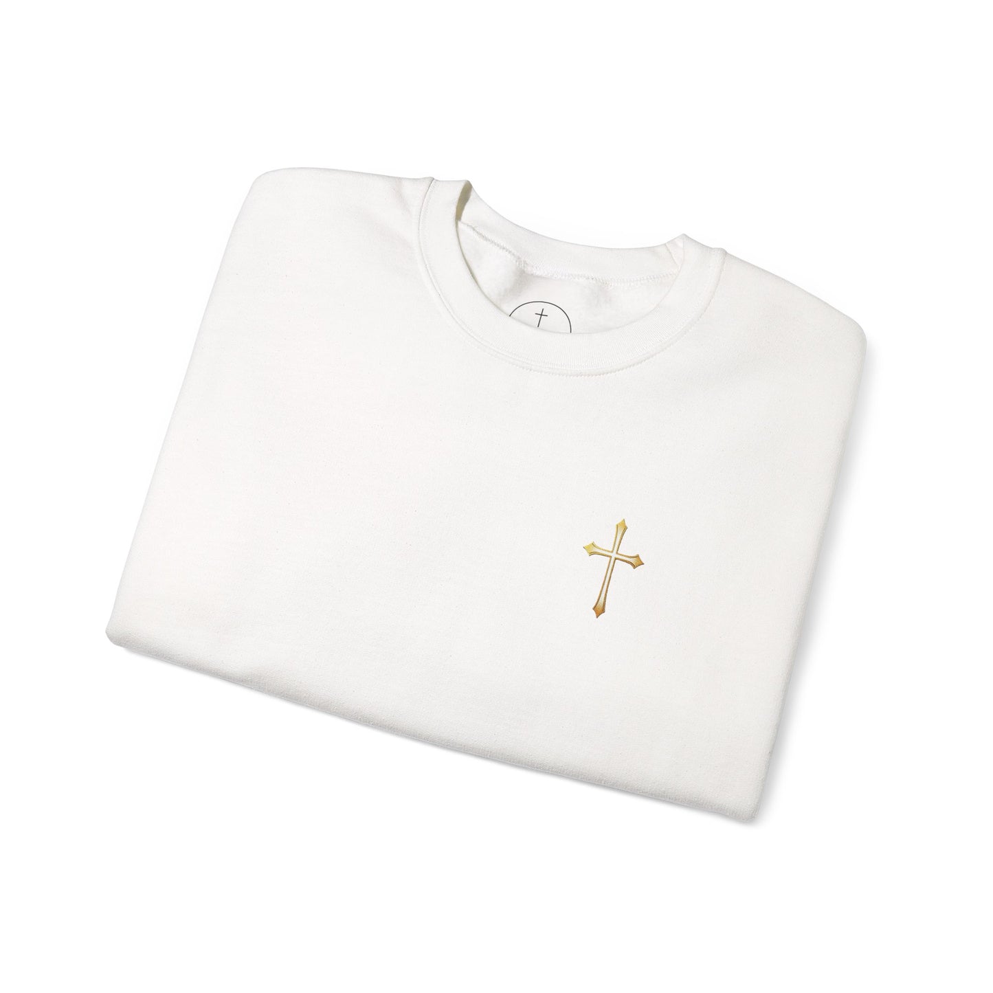 Elegant Gold Cross Men's Sweatshirt