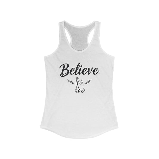 Faith in Motion – Racerback Tank for Women with Romans 10:9