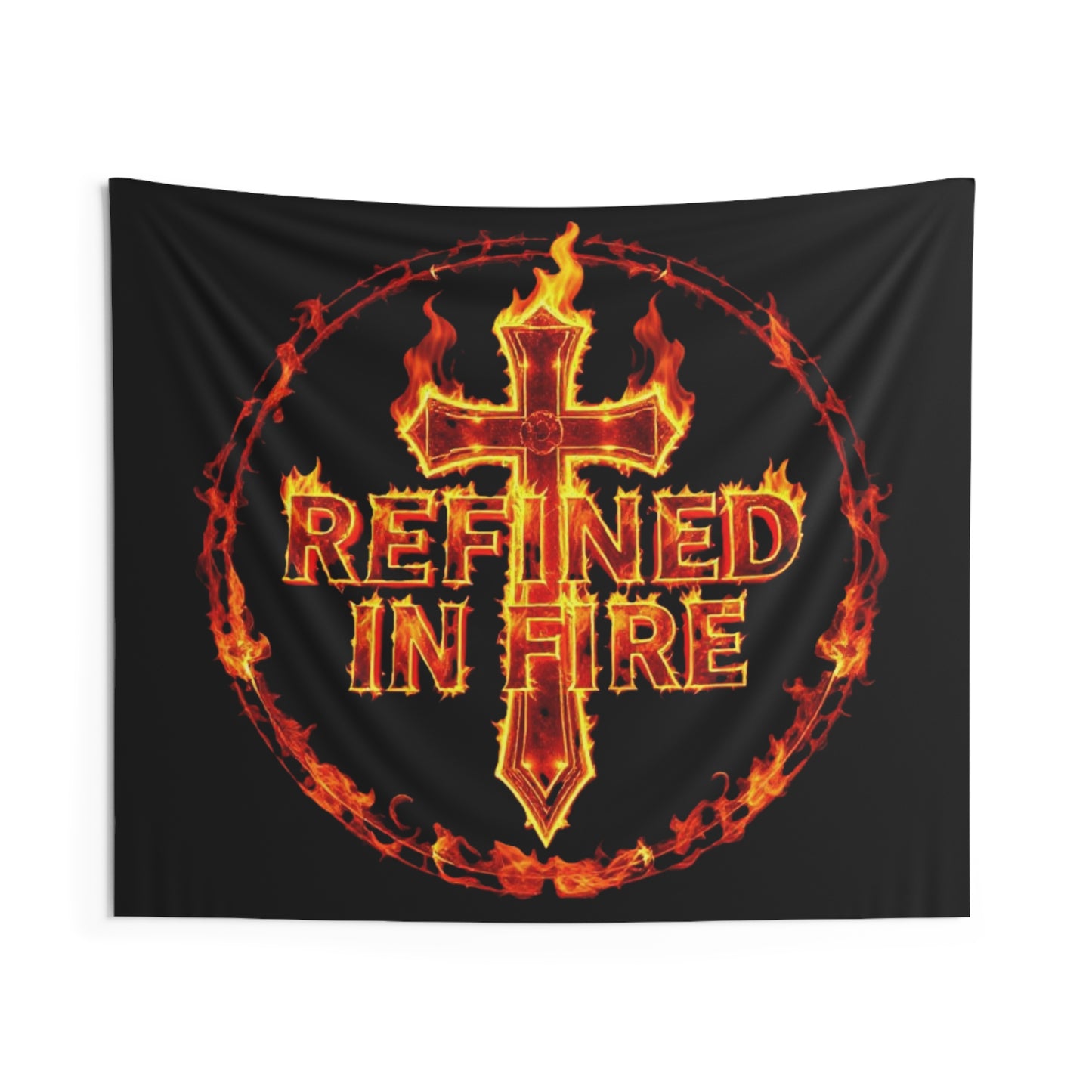 Refined in Fire Indoor Wall Tapestry
