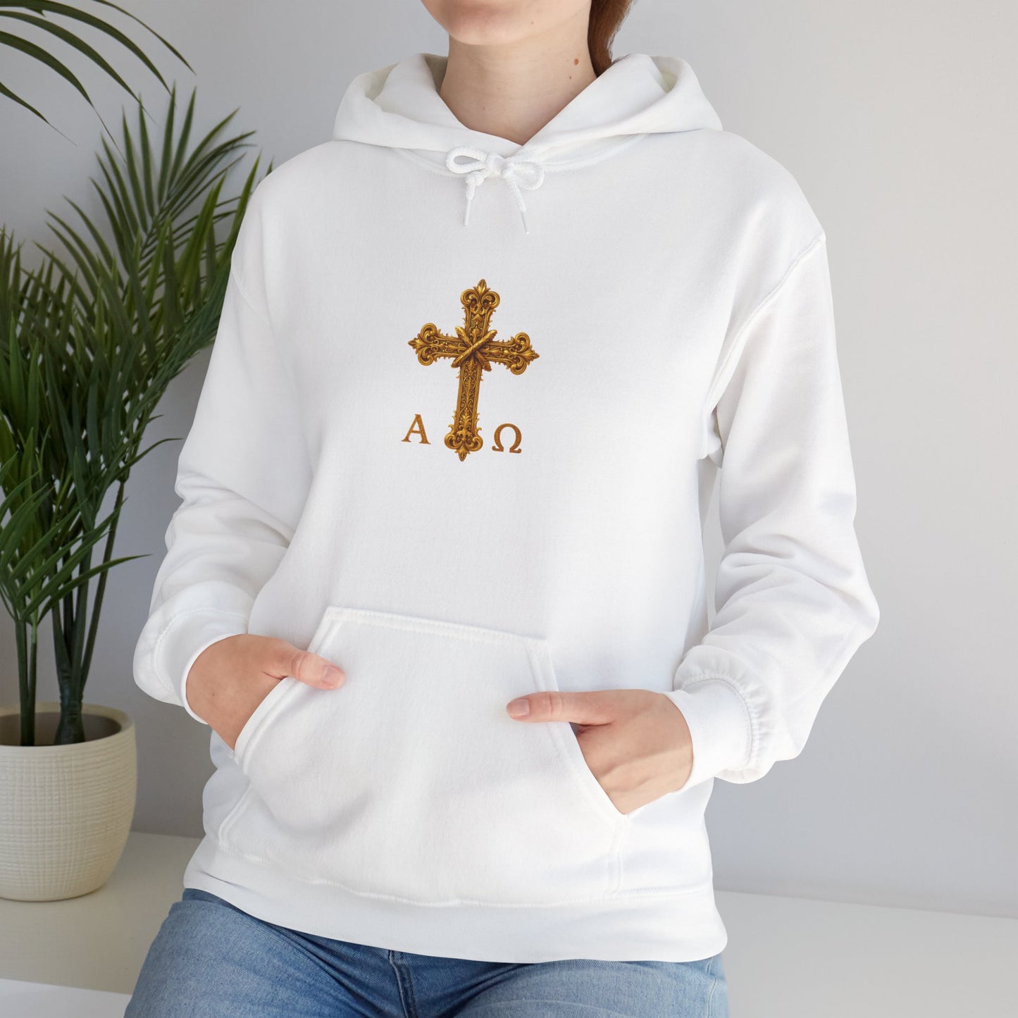 “Soon” Cross Women’s Hoodie – Back Print Christian Declaration