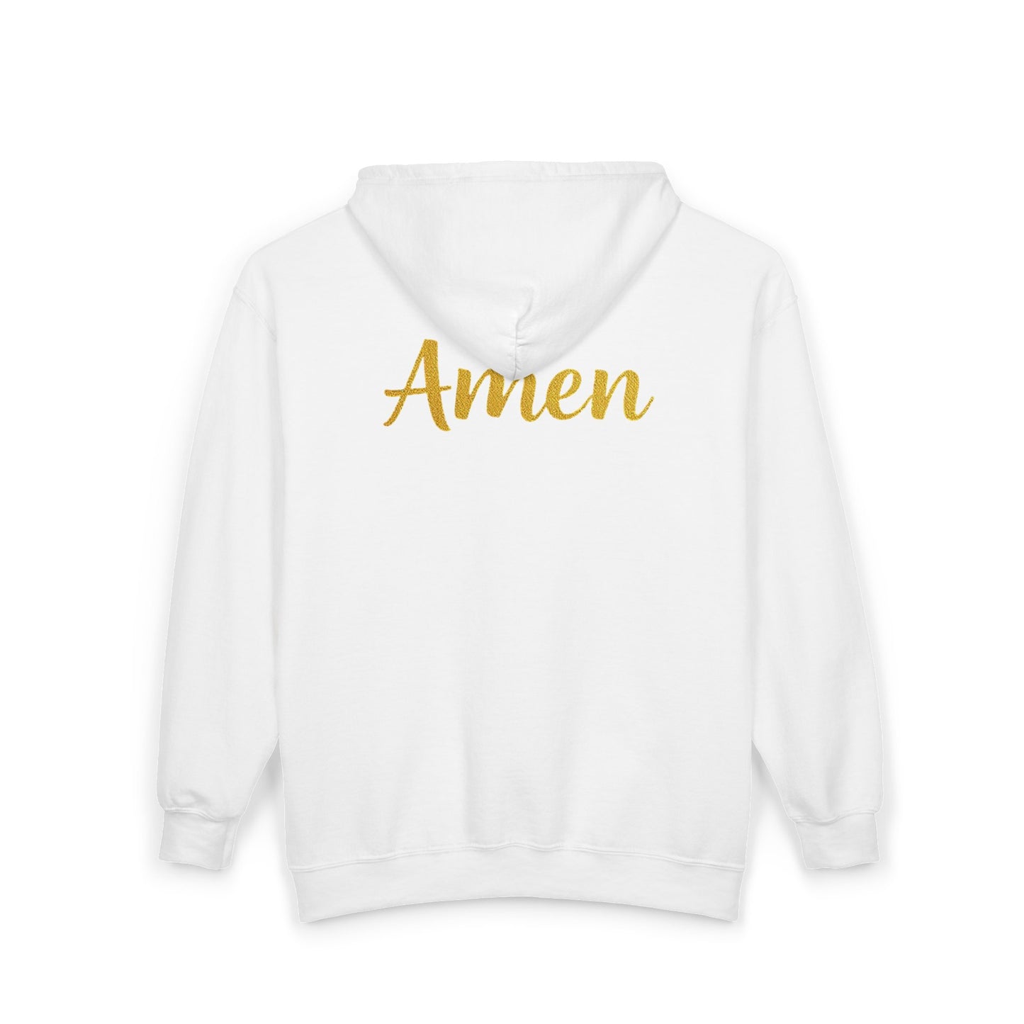 Amen in Motion – Women’s Zip-Up Hoodie (Black Logo)