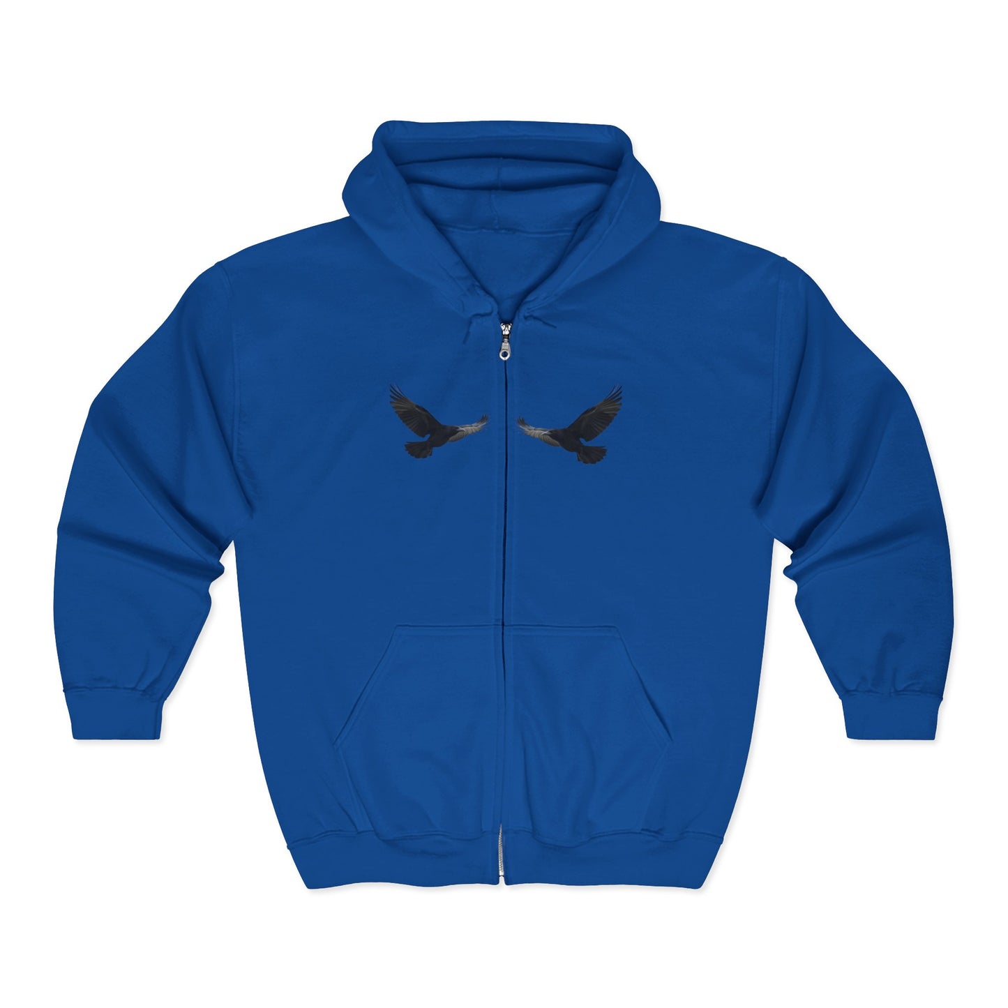 Faithful Watchers” – Cross & Crows Men’s Zip-Up Hoodie